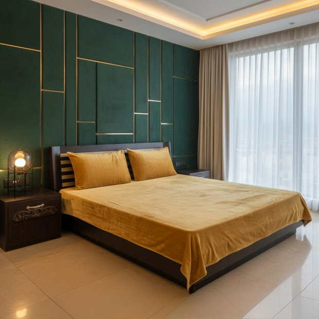 Felizy Fleece Plush Bed Sheet - King - 3pcs - FBS05