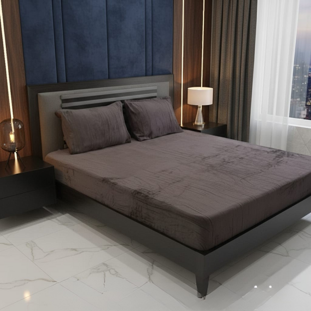 Felizy Fleece Plush Bed Sheet - King - 3pcs - FBS07