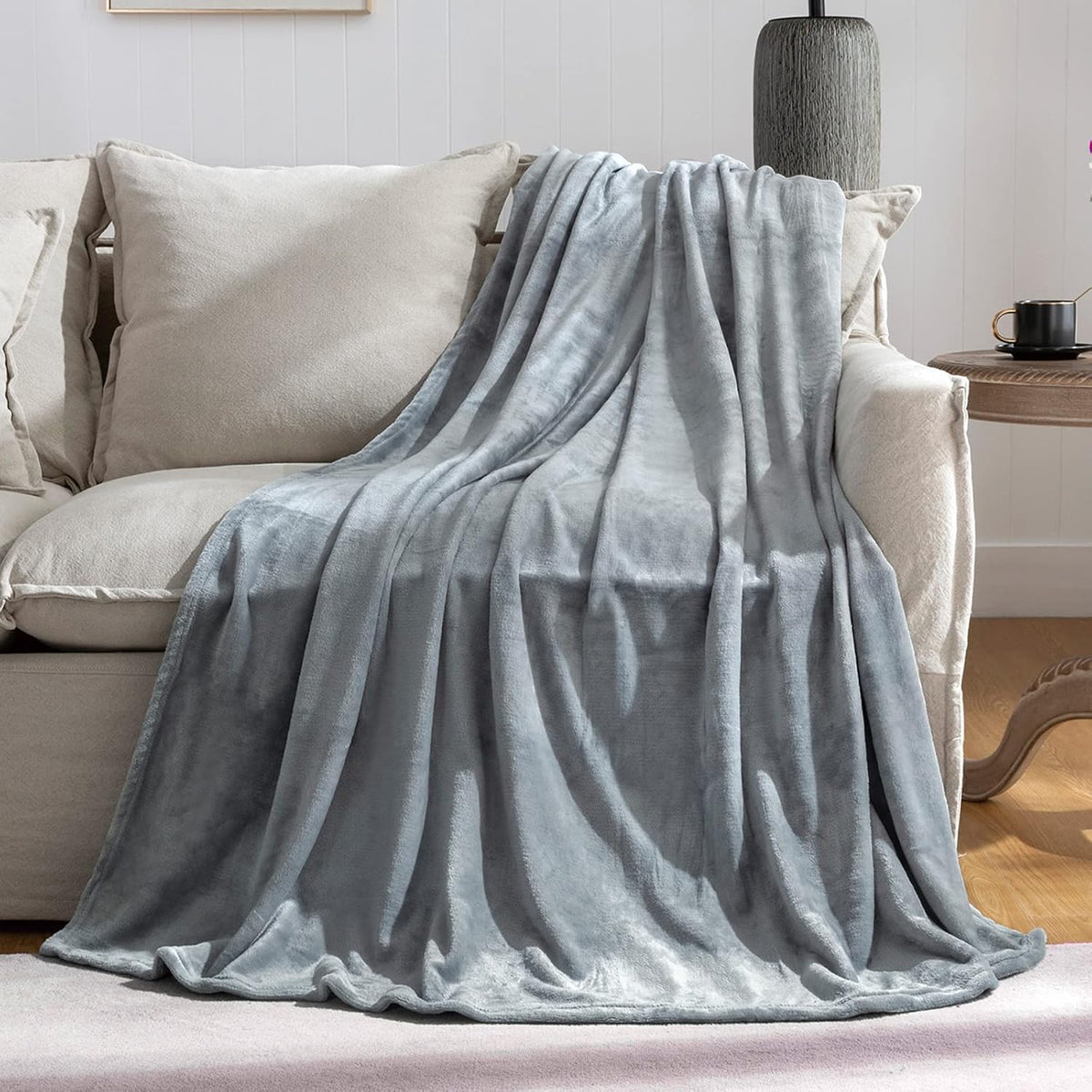 Luxury Plush Fleece Blanket - King - Cloud - PFB06