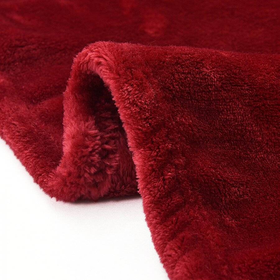 Luxury Plush Fleece Blanket - King - Red - PFB04