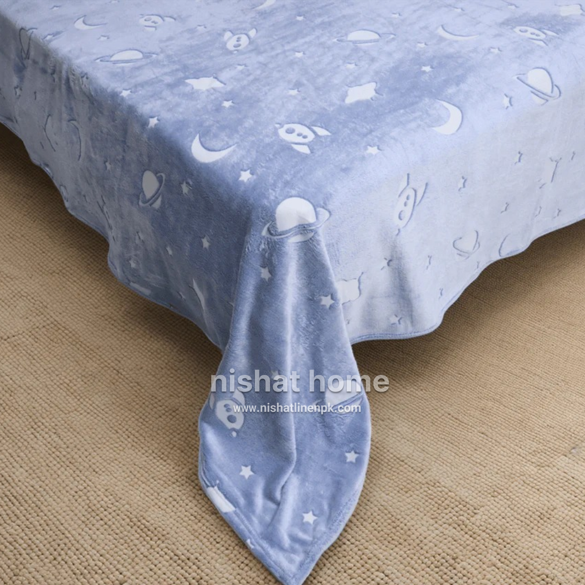 Glow in the Dark Kids Blanket - Space - KGB01