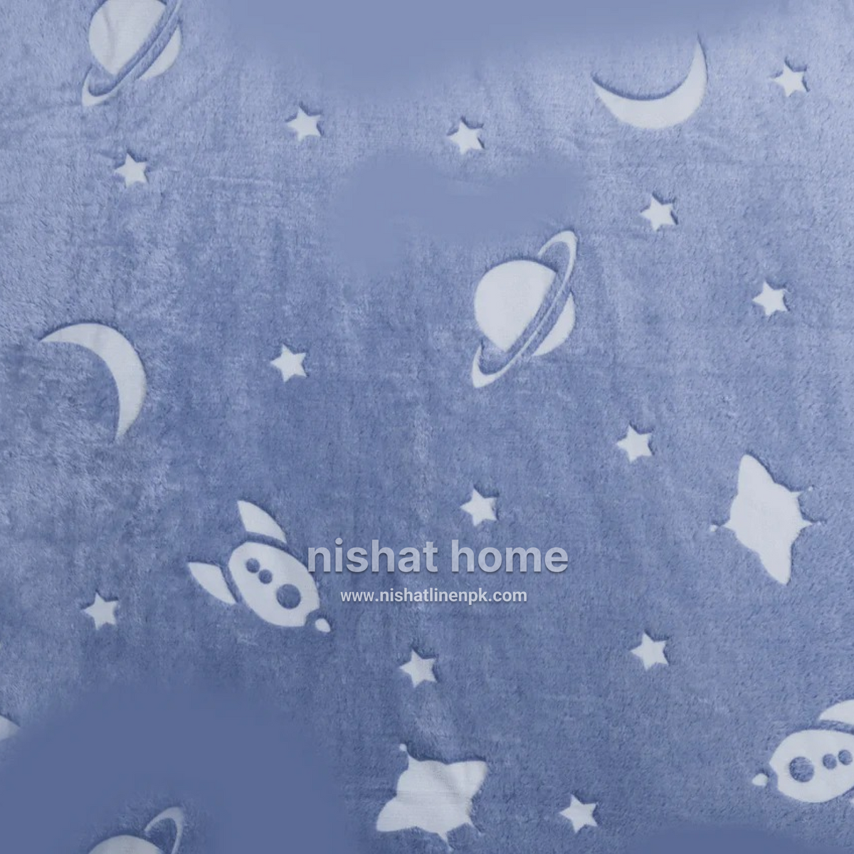 Glow in the Dark Kids Blanket - Space - KGB01