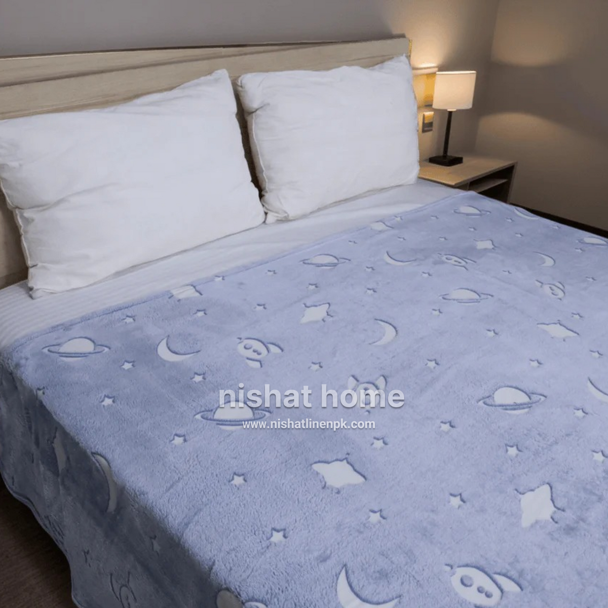 Glow in the Dark Kids Blanket - Space - KGB01