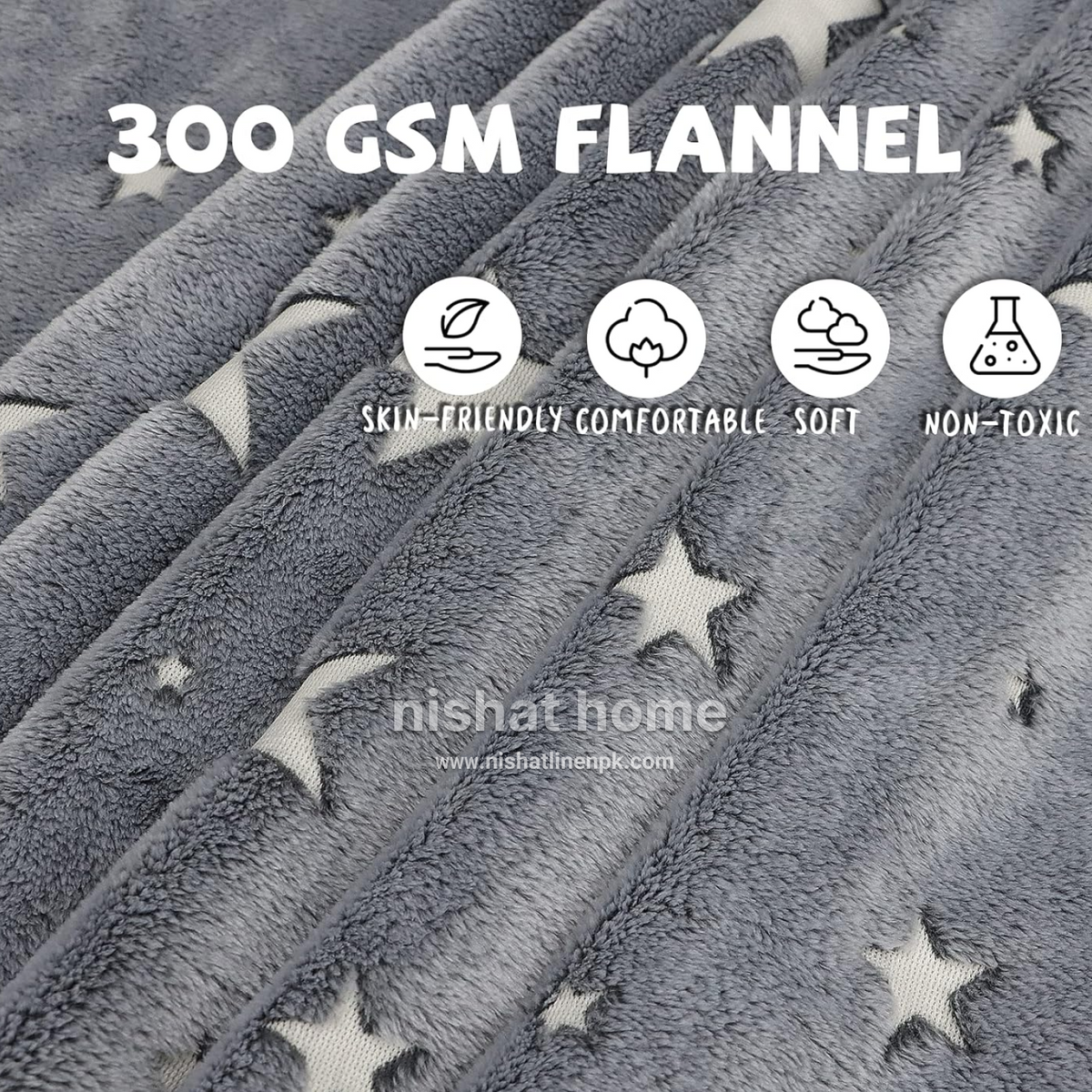 Glow in the Dark Kids Blanket - Space - KGB02
