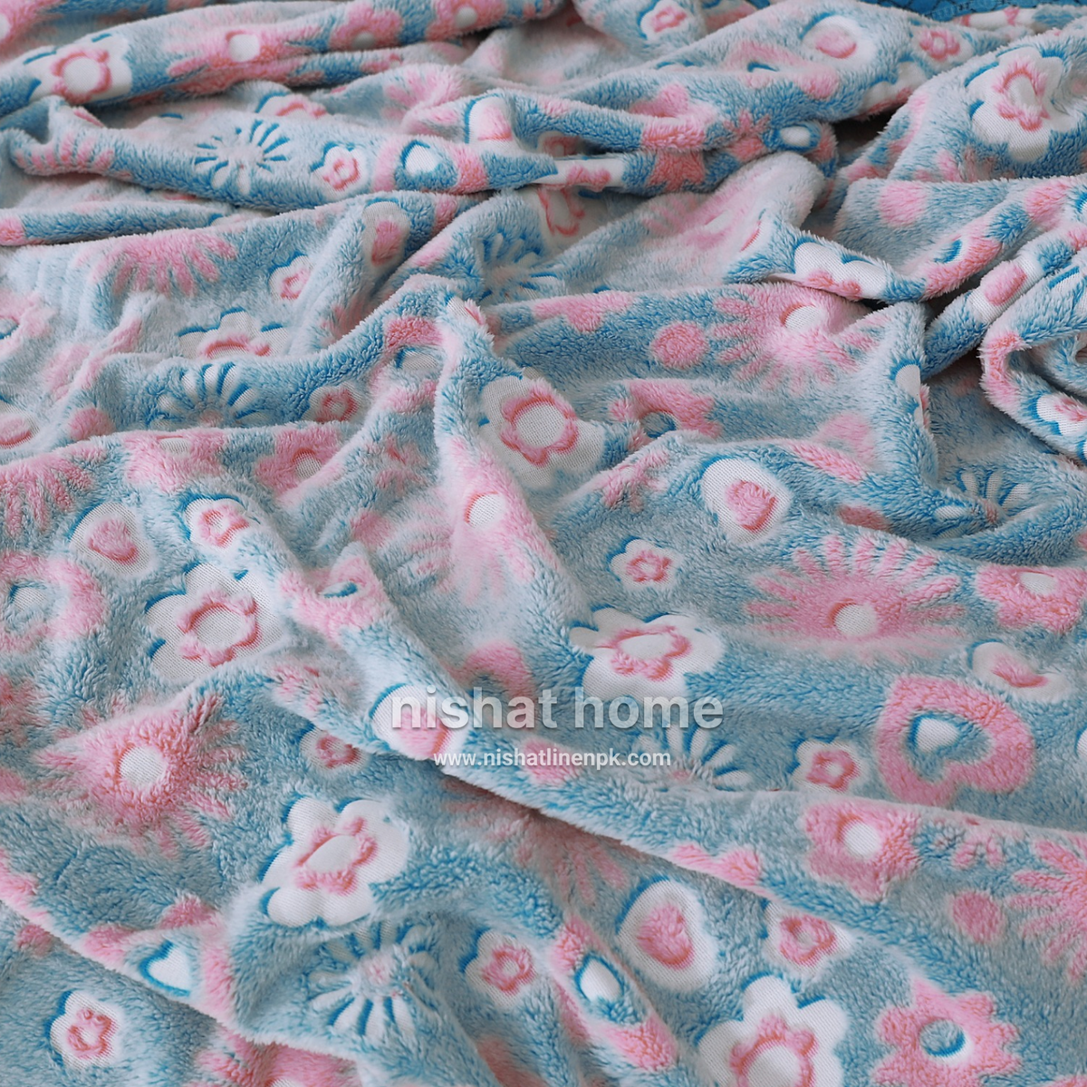 Glow in the Dark Kids Blanket - Flowers - KGB03