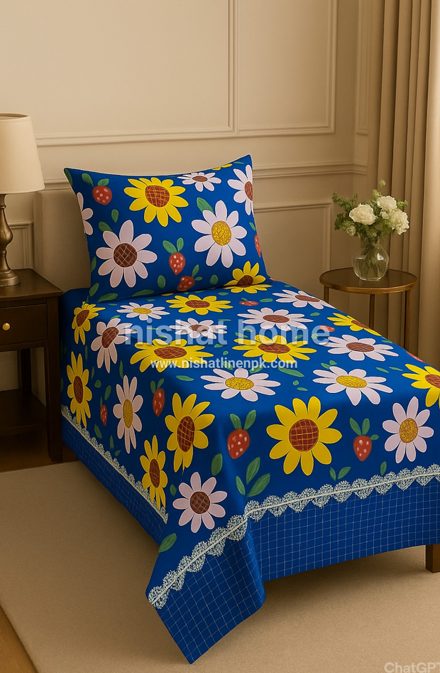 Luvoza Cotton Bed Sheet - Single - LBS49