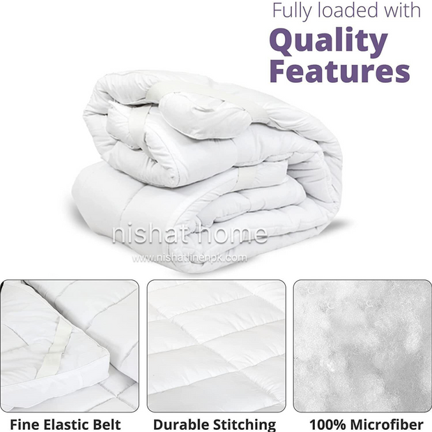 Luxury Mattress Topper - White - LMT01