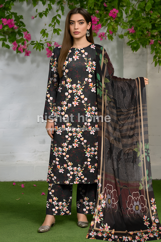 Premium Bana Dora Lawn - 3pcs - BDL09