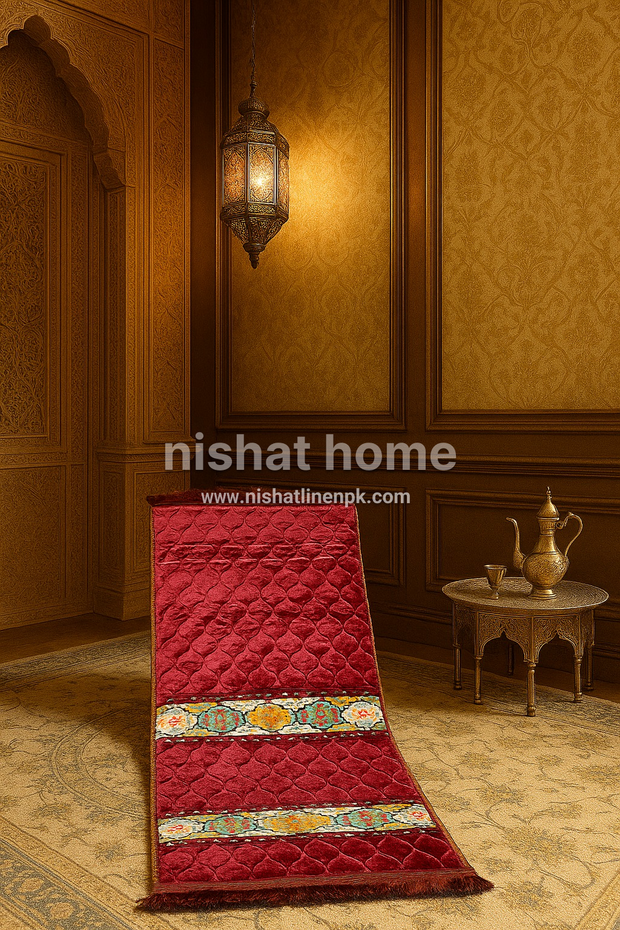 Premium Velvet Prayer Mat - Up Size - VPM02