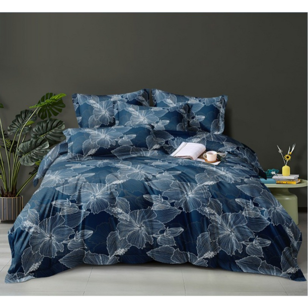 Velvo Pure Cotton Winter Quilt Set - Razai Set - 6pcs - PCQ123