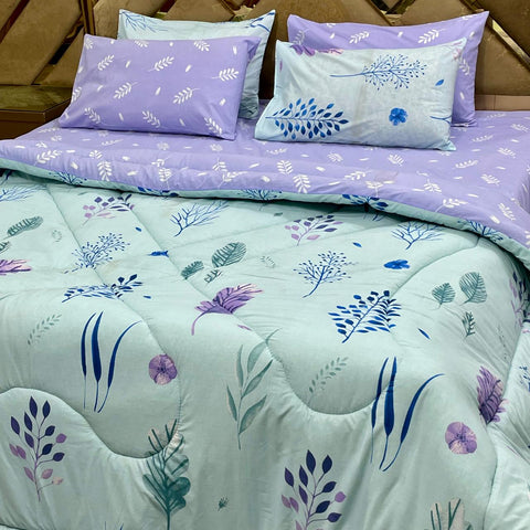 Velvo Pure Cotton Winter Quilt Set - Razai Set - 6pcs - PCQ40