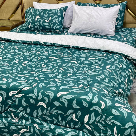 Velvo Pure Cotton Winter Quilt Set - Razai Set - 6pcs - PCQ43