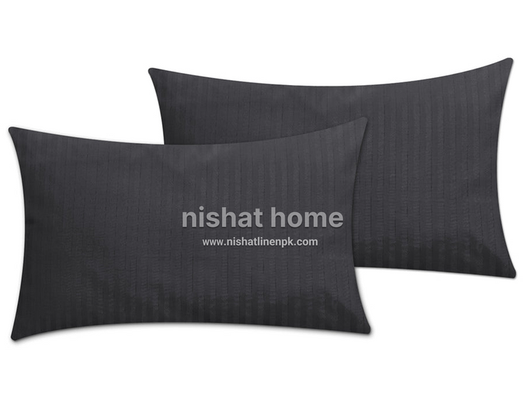 Royal Pillow Covers - 2pcs - Grey- RPC04
