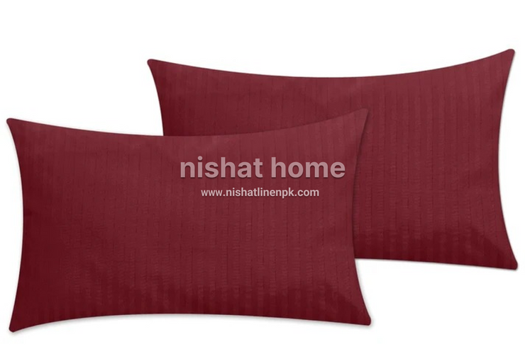 Royal Pillow Covers - 2pcs - Burgundy - RPC09