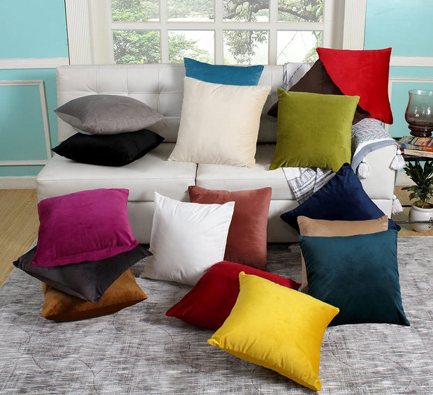 Velvez Soft Velvet Cushion Cover Set - 2pcs - Skin - VCC01