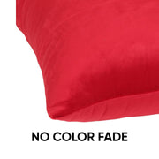 Velvez Soft Velvet Cushion Cover Set - 2pcs - Maroon- VCC04