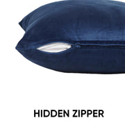 Velvez Soft Velvet Cushion Cover Set - 2pcs - Blue - VCC05