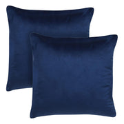 Velvez Soft Velvet Cushion Cover Set - 2pcs - Blue - VCC05