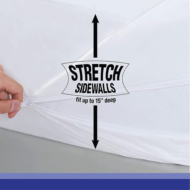 Waterproof Mattress Protector - Zipper - 6 Sides - WMP521