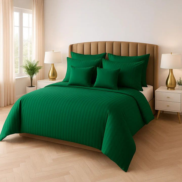 Wremy Comforter Set - 8pcs - Green - WCS04