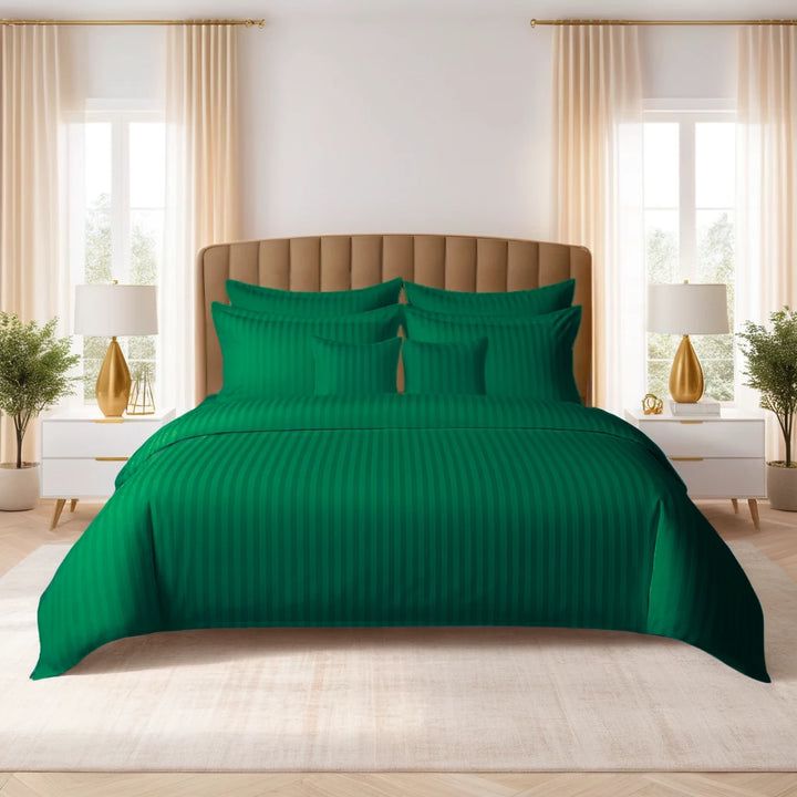 Wremy Comforter Set - 8pcs - Green - WCS04