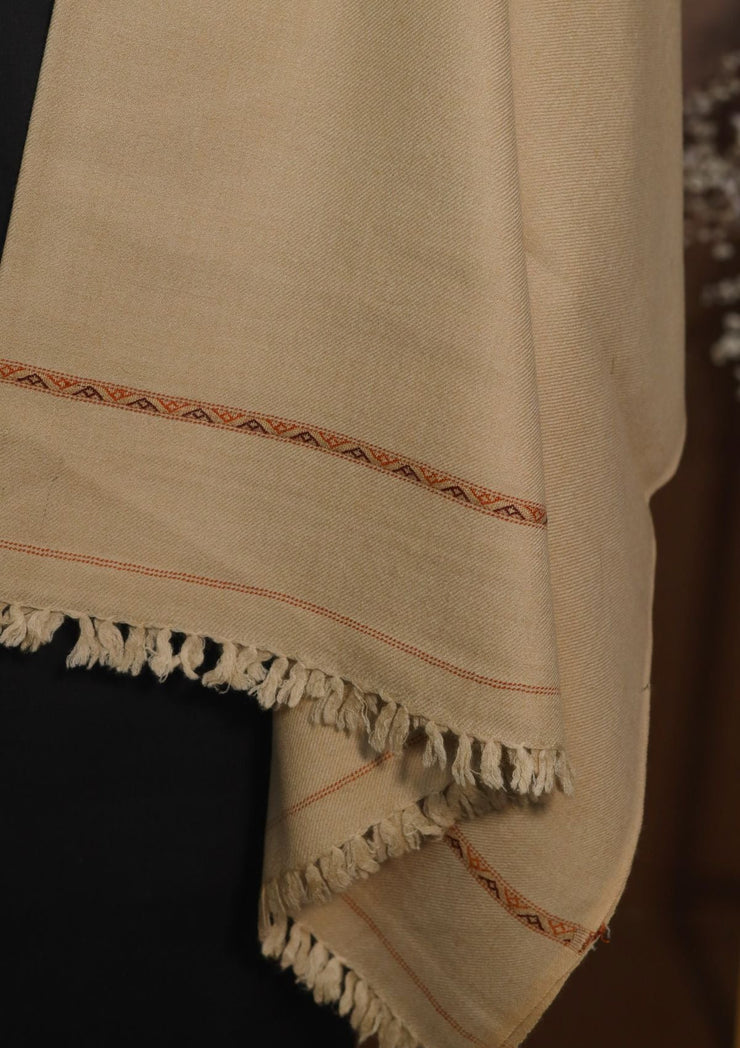 Men Pure Wool Shawl - Tortilla - PWS01