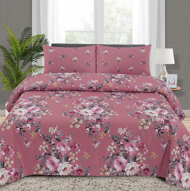 Alteza Cotton Bed Sheet - King - 3pcs - ABS660