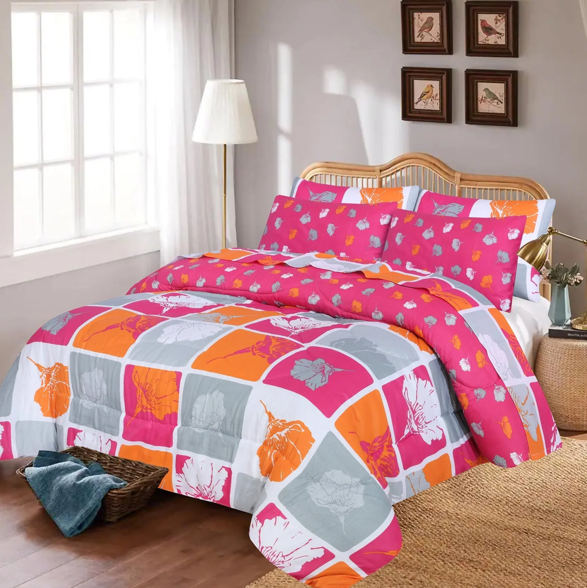 Loyta Winter Quilt Set Razai Set 6pcs CQS80 Nishat Home